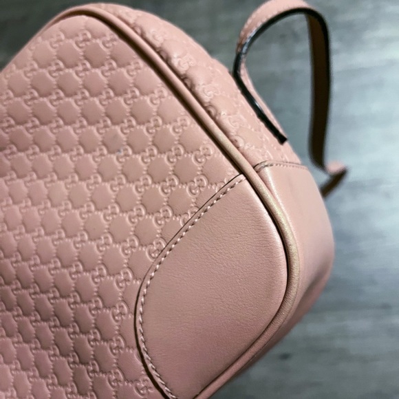 GUCCI Guccissima Bree Pink Camera Bag - Picture 9 of 9